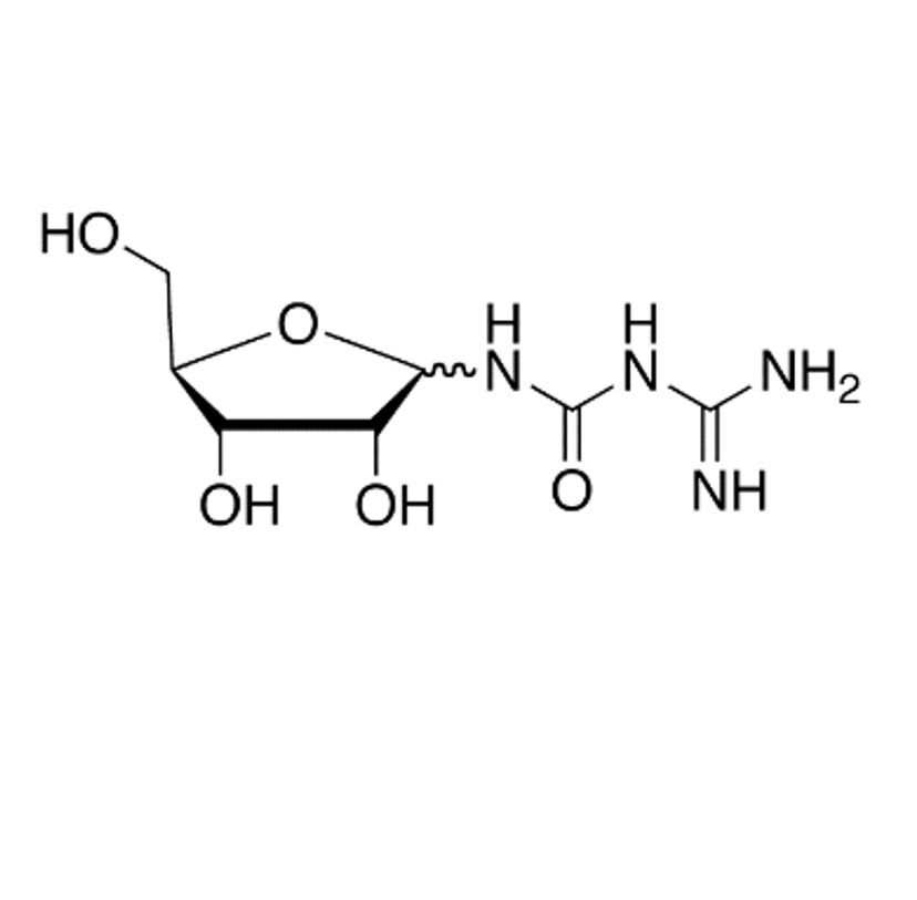 Picture of Beta-ribofuranosyl-3-guanylurea (a/b-Mixture)