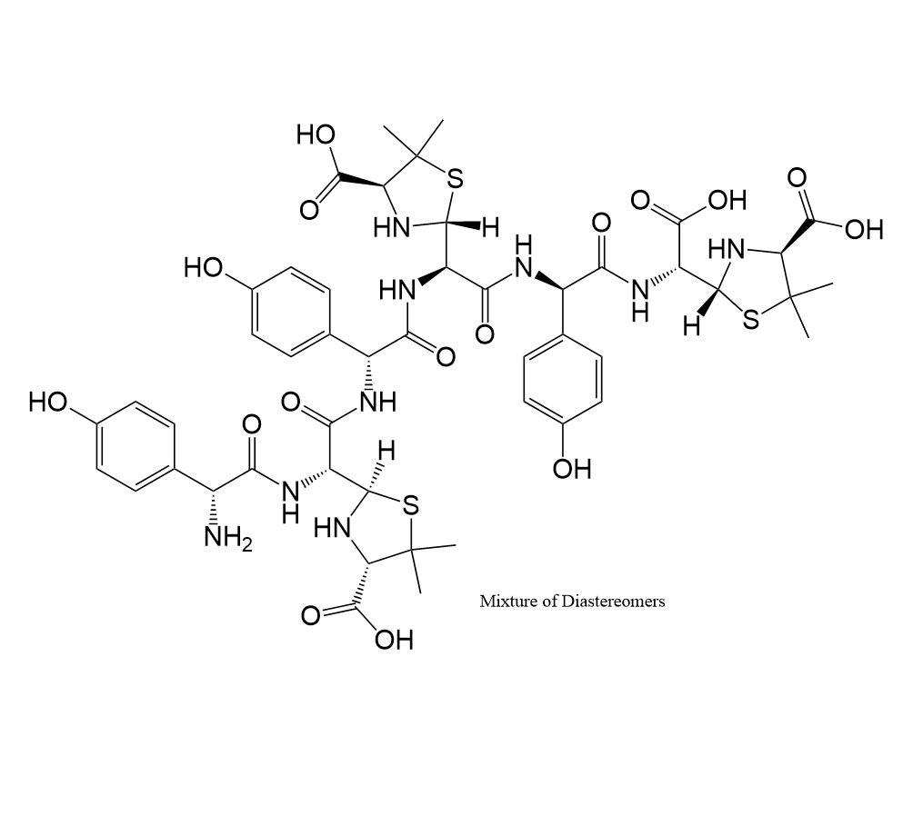 Picture of Amoxicillin Open Ring Trimer Impurity (mix. of diastereomers)