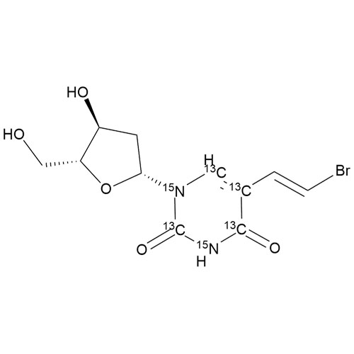 Picture of Brivudine-13C4-15N2