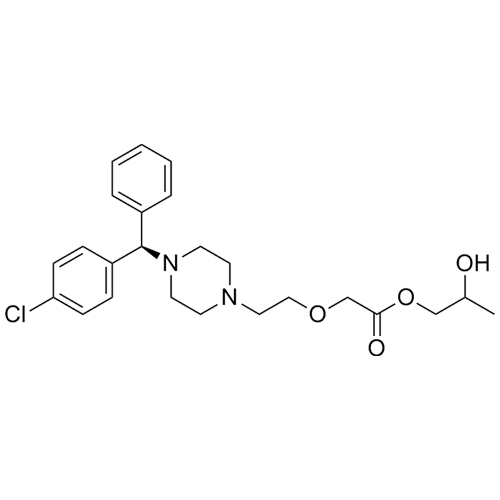 Picture of Cetirizine Impurity 11 ((R)-Cetirizine Propanediol Ester)