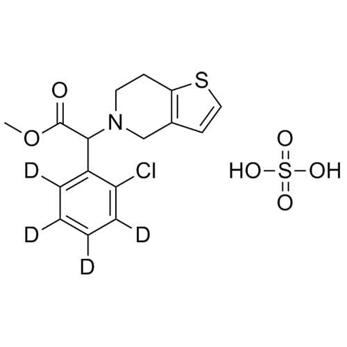 Picture of rac-Clopidogrel-d4 Hydrogen Sulfate