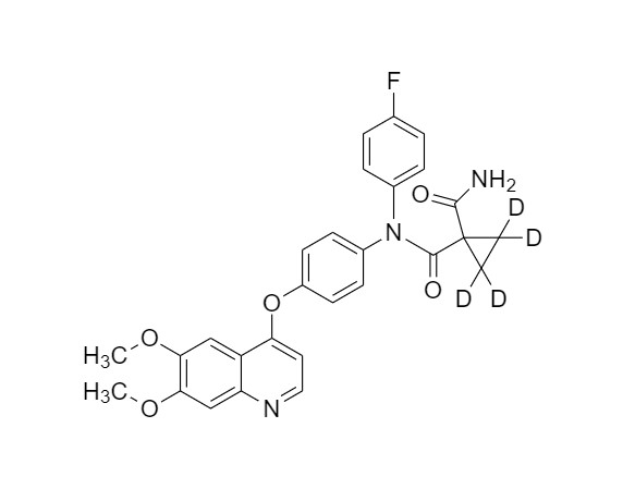 Picture of Cabozantinib-d4 (cyclopropane ring-d4)