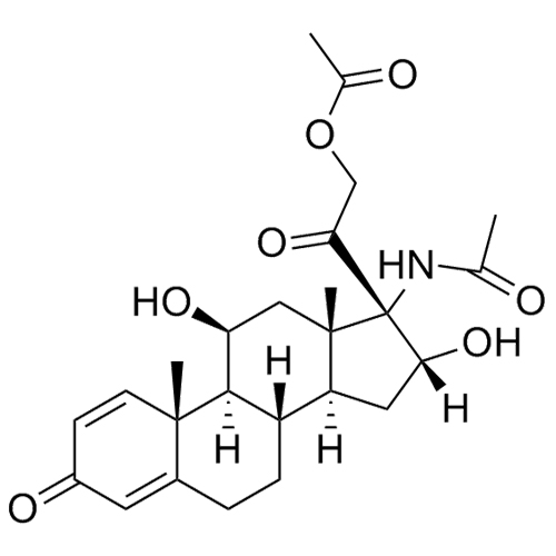 Picture of 1-Dehydrocorticosterone 16-Hydroxyl 17-Acetamide 21-Acetate