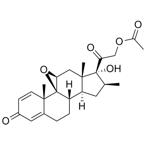 Picture of Desoximetasone Impurity 3 (Beta Methyl Epoxide 21-Acetate)