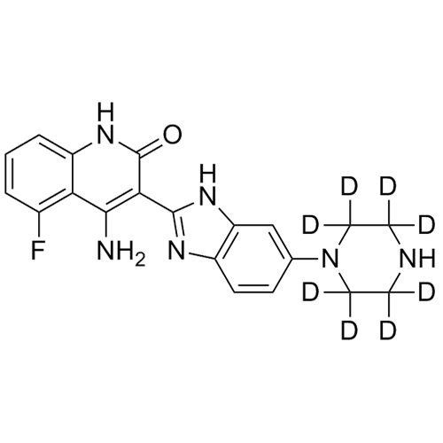 Picture of N-Desmethyl Dovitinib-d8