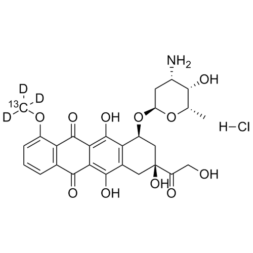 Picture of Doxorubicin-13C-d3 HCl