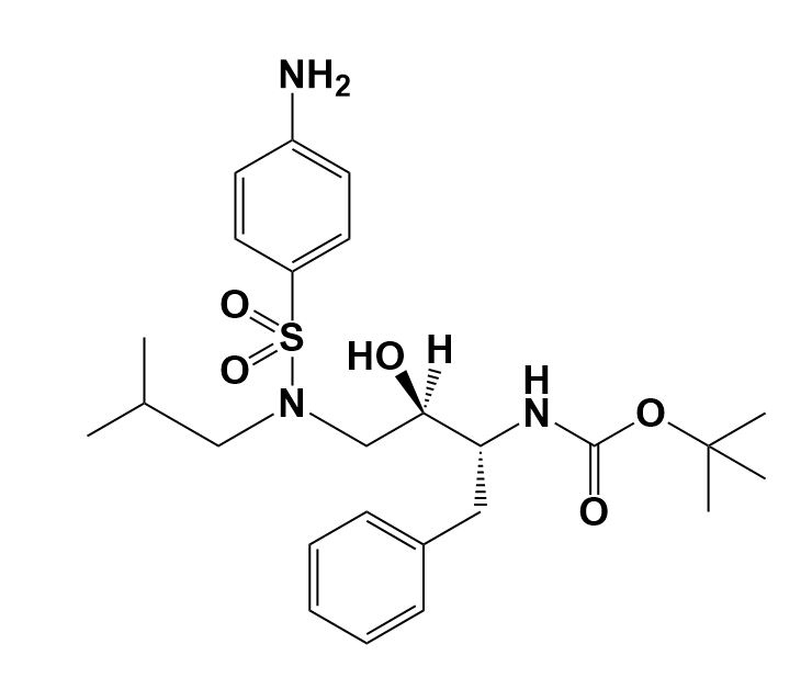 Picture of Darunavir N-Boc Impurity (1R,2R)