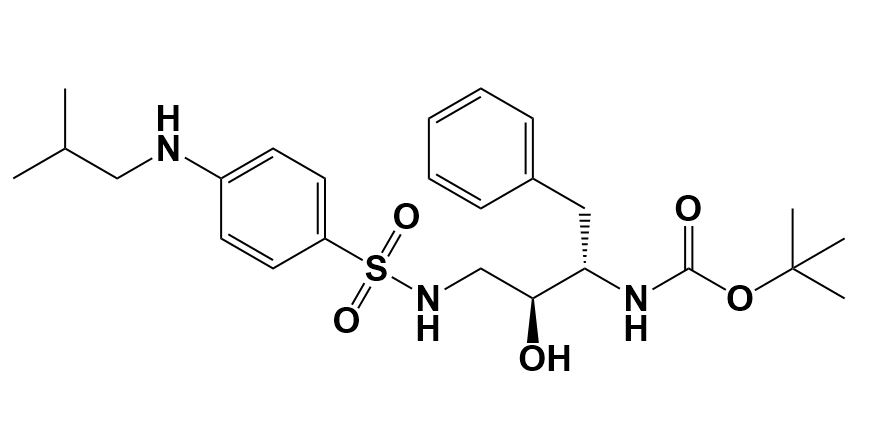 Picture of Darunavir N-Boc Impurity (1S,2S)