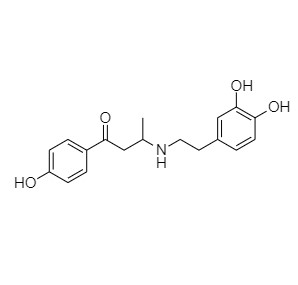 Picture of 3-[[2-(3,4-Dihydroxyphenyl)ethyl]amino]-1-(4-hydroxyphenyl)-1-butanone
