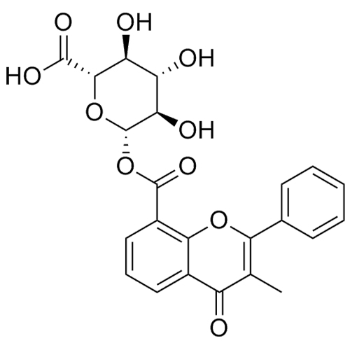 Picture of 3-Methylflavone-8-carboxylic acid glucuronide (MFCA glucuronide)