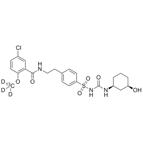 Picture of rac-cis-3-Hydroxy-Glyburide-13C-d3