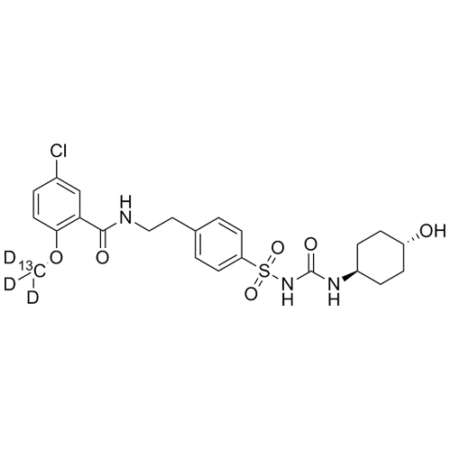 Picture of rac-trans-3-Hydroxy-Glyburide-13C-d3