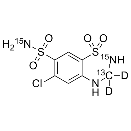 Picture of Hydrochlorothiazide-15N2-13C-d2