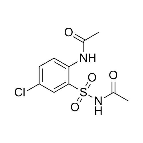 Picture of (N'-(2-Acetyl-sulfamoyl-4-chloro-phenyl) Acetamide)