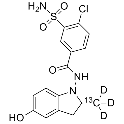 Picture of 5-Hydroxy Indapamide-13C-d3