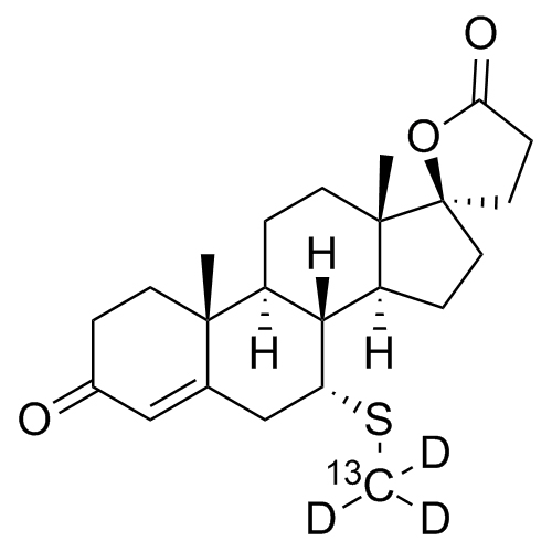 Picture of 7-alpha-Thiomethyl Spironolactone-13C-d3