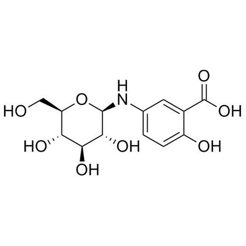 Picture of 5-(N-?-D-Glucopyranosylamino)acetylsalicylic acid