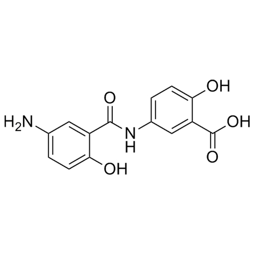 Picture of 5-Amino-2-((5-amino-2-hydroxybenzoyl)amino)benzoic Acid