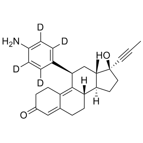 Picture of N,N-Didesmethyl Mifepristone-d4