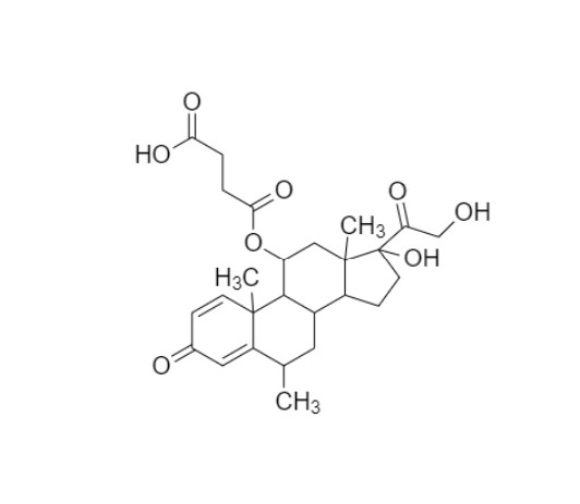 Picture of Methylprednisolone 4-oxobutanoic acid (racemic)