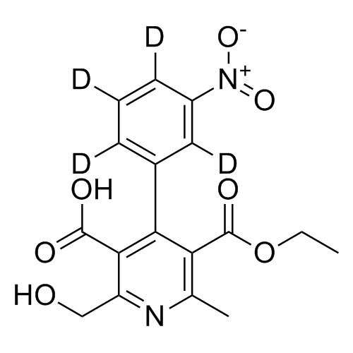 Picture of 5-Carboxy-6-Hydroxymethyl-Dehydronitrendipine-d4