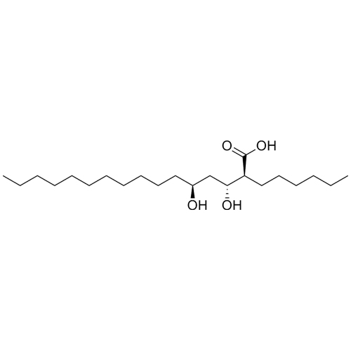 Picture of (2S,3R,5S)-2-hexyl-3,5-dihydroxyhexadecanoic acid
