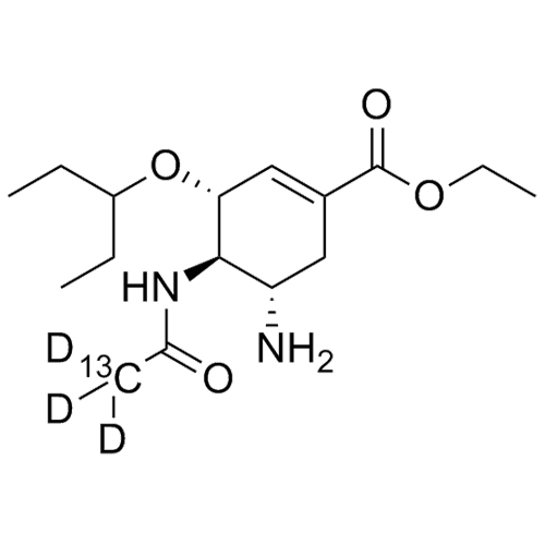 Picture of Oseltamivir-13C-d3 Carboxylic Acid