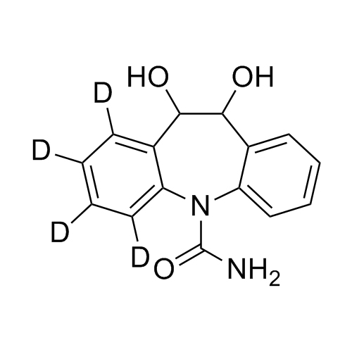 Picture of 10,11-Dihydro-10,11-Dihydroxy Carbamazepine-d4 (mixture of isomers)