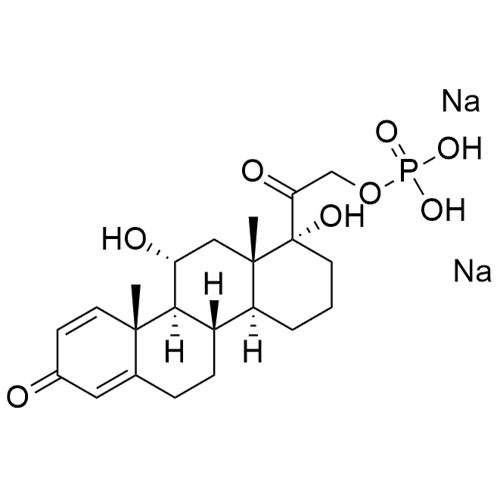 Picture of 11α,17-dihydroxy-3,20-dioxopregna-1,4-dien-21-yl disodium phosphate