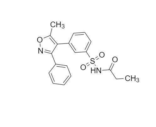 Picture of N-[[3-(5-Methyl-3-phenyl-4-isoxazolyl)phenyl]sulfonyl]propanamide
