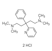 Picture of N,N,N',N'-Tetramethyl-3-phenyl-3-(pyridin-2-yl)pentane-1,5-diamine DiHCl