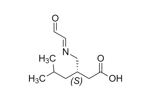 Picture of (S,E)-5-Methyl-3-(((2-oxoethylidene)amino)methyl)hexanoic Acid