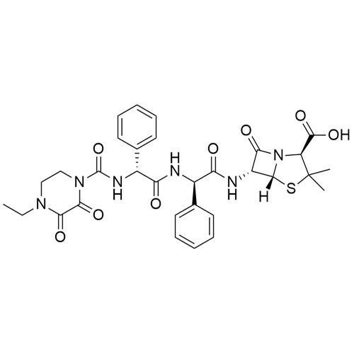 Picture of Piperazinedione-carbonyl D-Phenyl-glycylampicillin