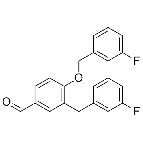 Picture of 3-(3-fluorobenzyl)-4-((3-fluorobenzyl)oxy)benzaldehyde