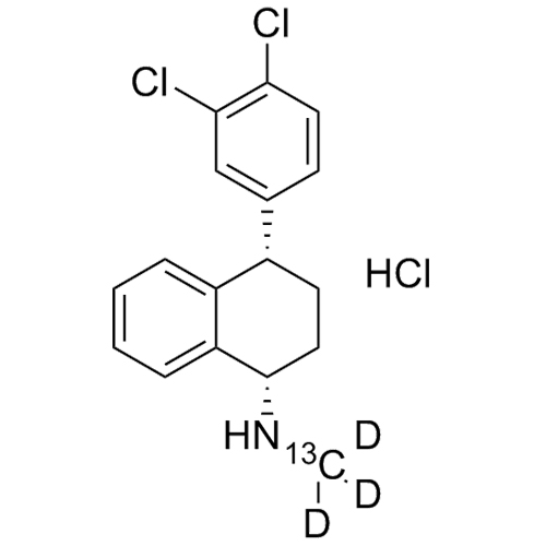 Picture of rac-cis-Sertraline-13C-d3 HCl