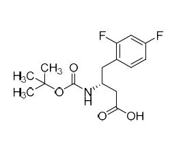 Picture of 5-Desfluoro Sitagliptin N-Boc Acid Impurity