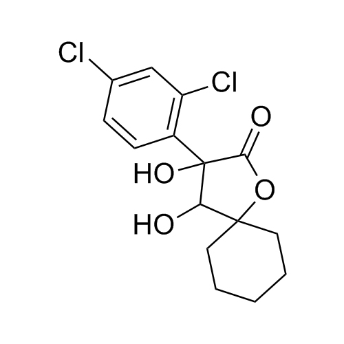 Picture of 3-(2,4-dichlorophenyl)-3,4-dihydroxy-1-oxaspiro[4.5]decan-2-one