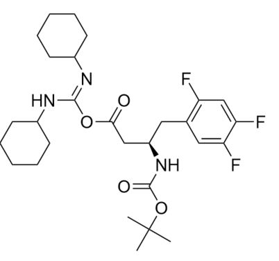 Picture of Sitagliptin N,N'-Dicyclohexyl-carbamimidoyloxy Impurity