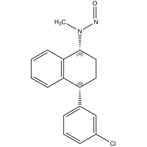 Picture of N-Nitroso Sertraline (4 Deschloro 1R,4R Isomer)