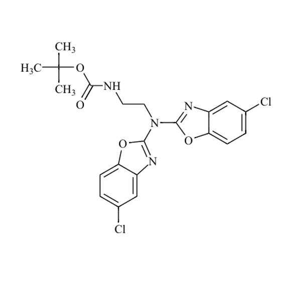 Picture of tert-butyl (2-(bis(5-chlorobenzo[d]oxazol-2-yl)amino)ethyl)carbamate