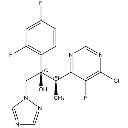 Picture of rel-(R,R)-Voriconazole 6-Chloro Impurity