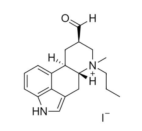 Picture of 6-N-methyl-6-N-propyl-8beta-formyl Ergolin-6-N-ium iodide